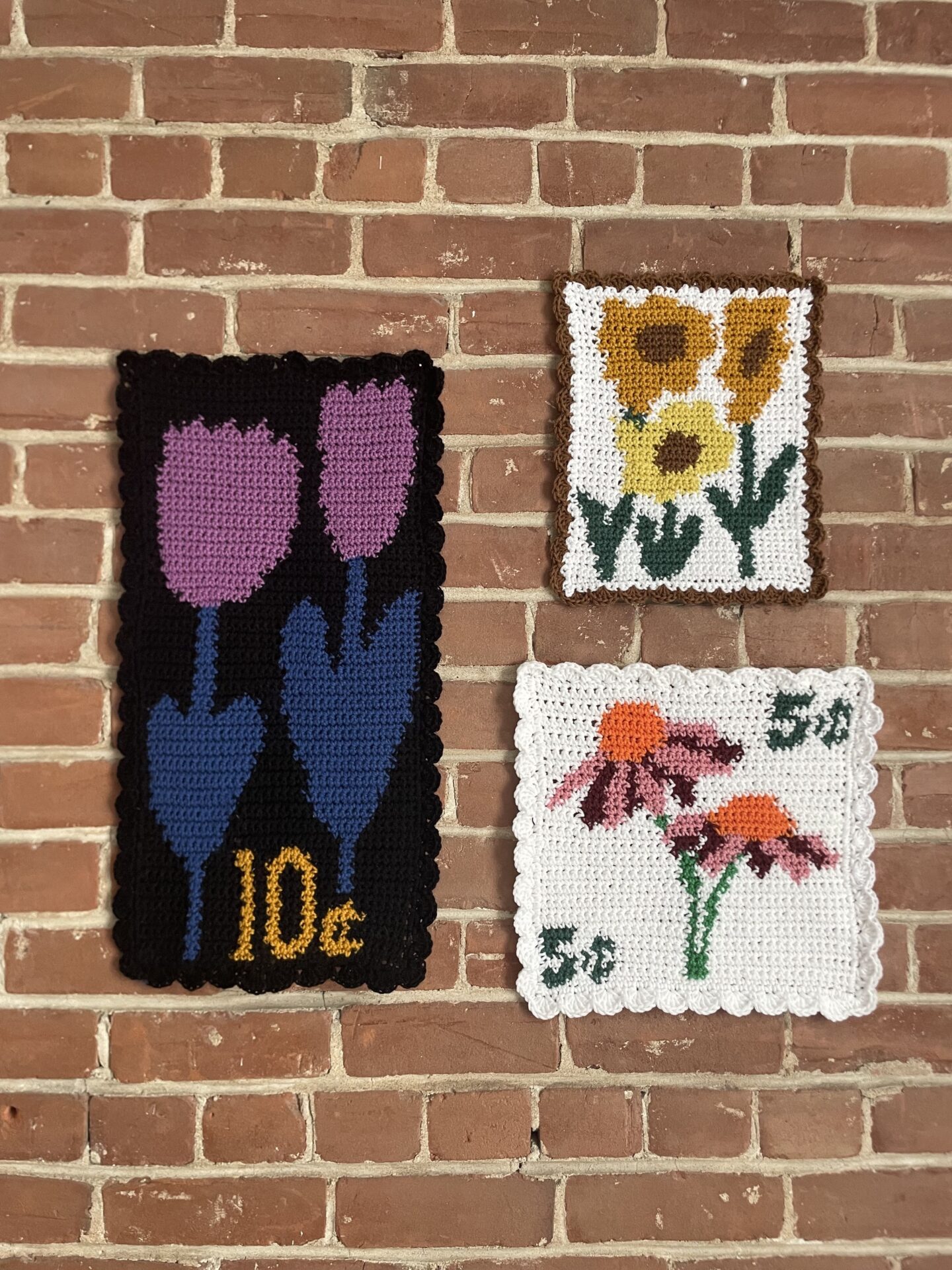 Exemples d'oeuvres en crochet de l'artiste