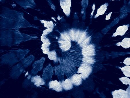 Tissu teinté à l'indigo